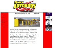 Tablet Screenshot of donsautobody.net